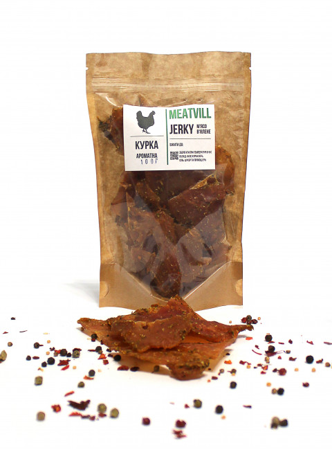 Фото Джерки курка ароматна крафт 100г