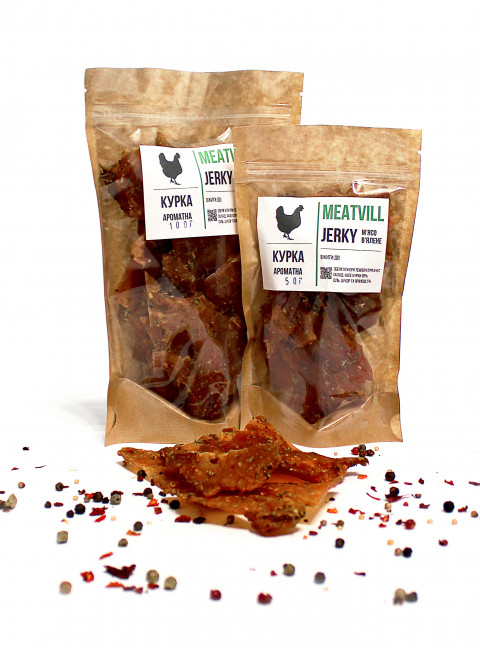 Фото Джерки курица ароматная крафт 50г