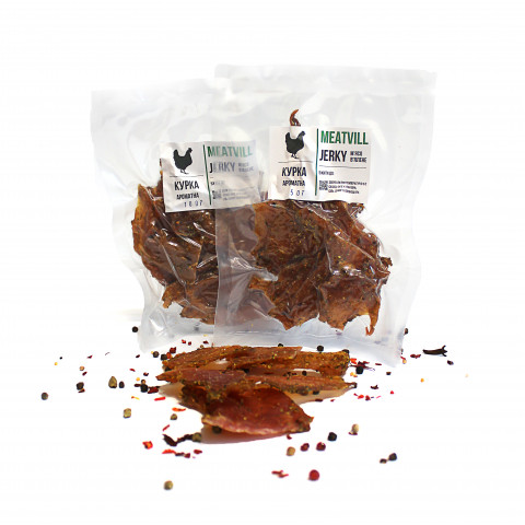 Фото Джерки курица ароматная вакуум 50г