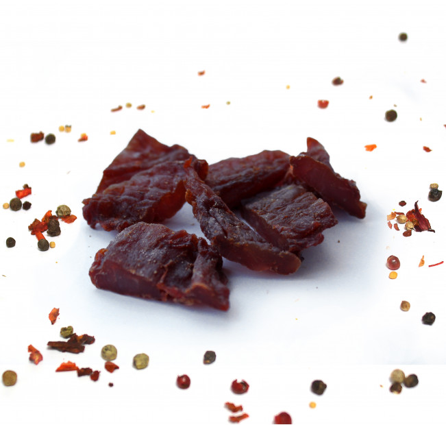 Джерки курица (вяленая) с паприкой вакуум 50г. Фото 2 Джерки курица (вяленая) с паприкой вакуум 50г. Фото 2