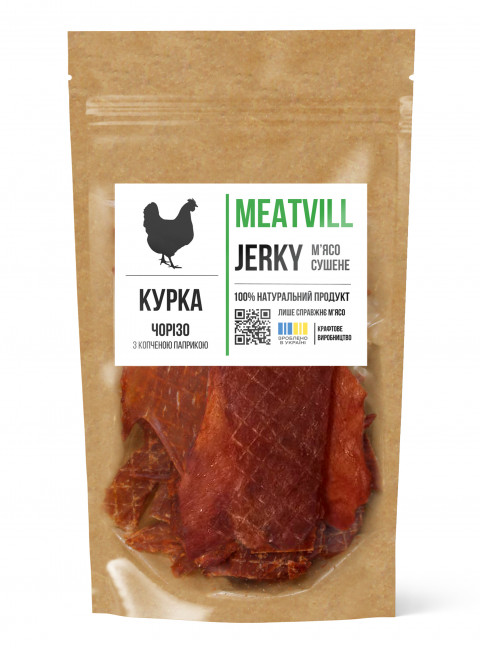 Фото Джерки курка чорізо крафт 50г