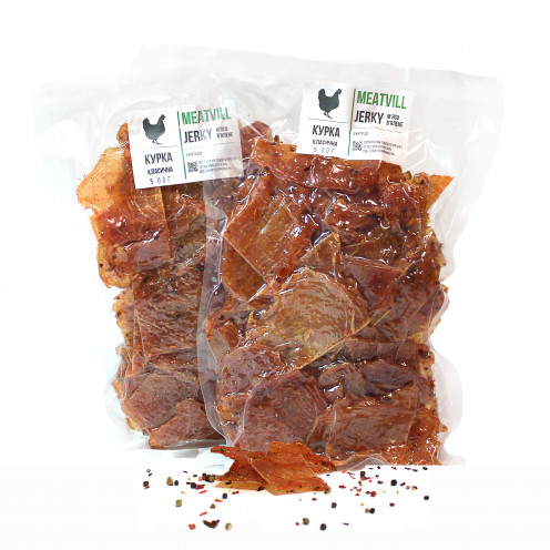 Фото Джерки курица классическая вакуум 1кг