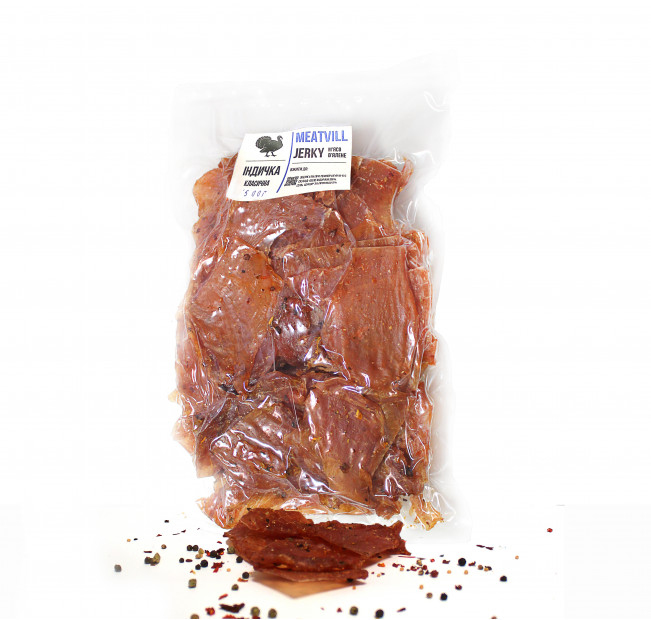 Джерки Meatvill™ iндичка класична під вакуумом 500г. Фото 1 Джерки Meatvill™ iндичка класична під вакуумом 500г. Фото 1