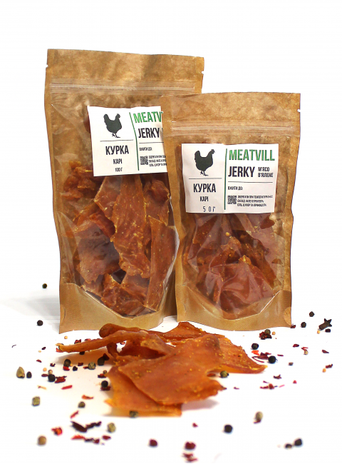 Фото Джерки курица кари крафт 50г