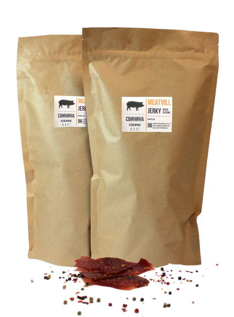 Фото Джерки свинина классическая крафт 1кг