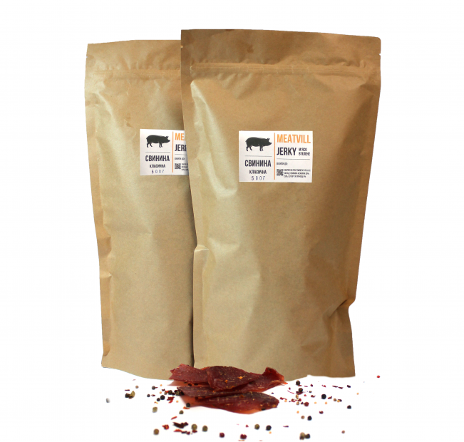Джерки Meatvill™ свинина классическая крафт 1кг. Фото 1 Джерки Meatvill™ свинина классическая крафт 1кг. Фото 1