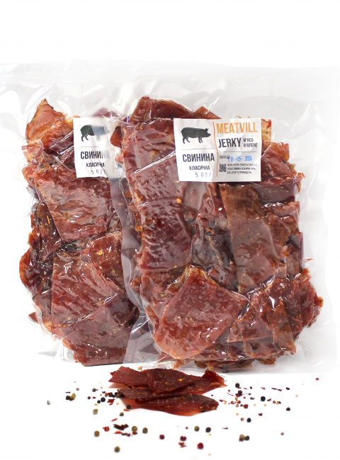 Фото Джерки свинина классическая вакуум 1кг