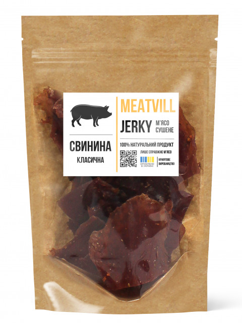 Фото Джерки свинина класична крафт 100г