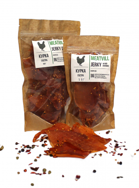 Фото Джерки курица острая крафт 50г