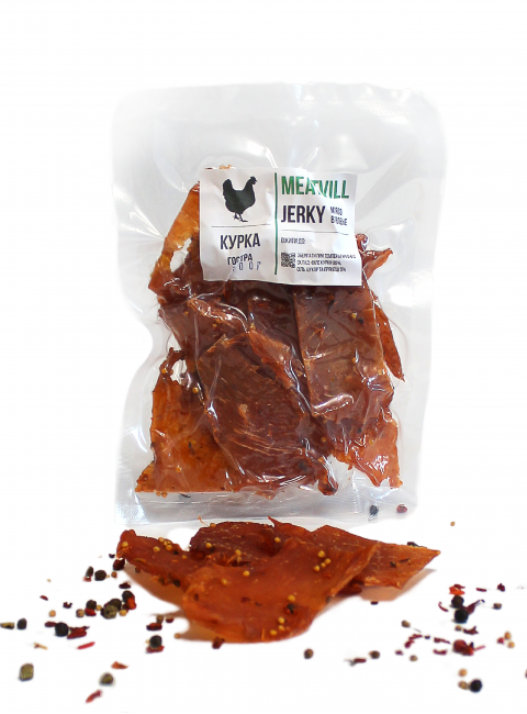 Фото Джерки курка гостра вакуум 100г