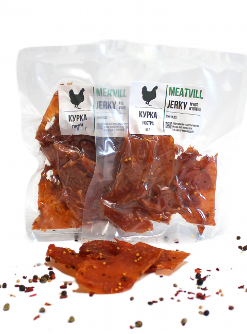 Фото Джерки курка гостра вакуум 50г