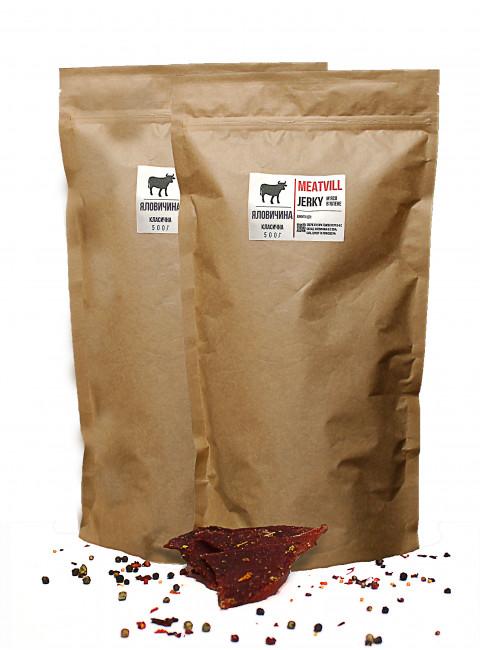 Фото Джерки говядина классическая крафт 1кг