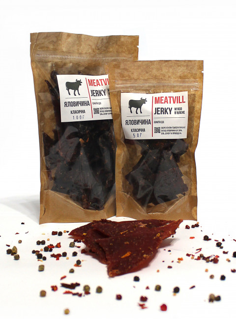 Фото Джерки говядина классическая крафт 50г