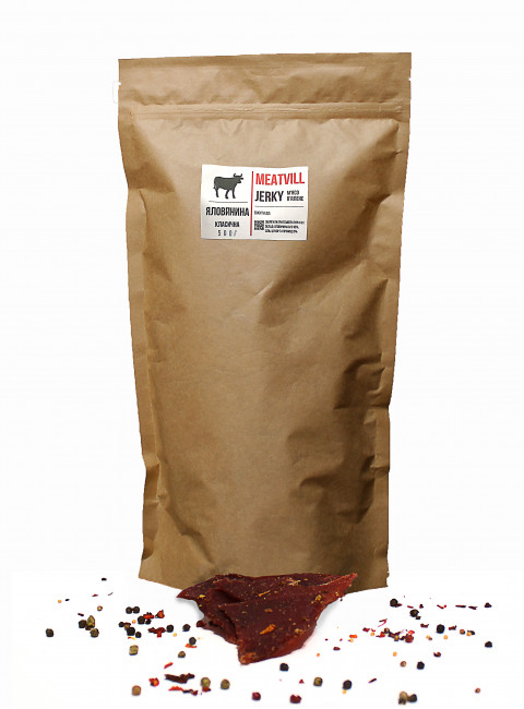 Фото Джерки говядина классическая крафт 500г