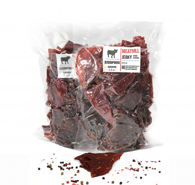 Джерки Meatvill™ говядины классические в вакууме 1кг. Фото 1
