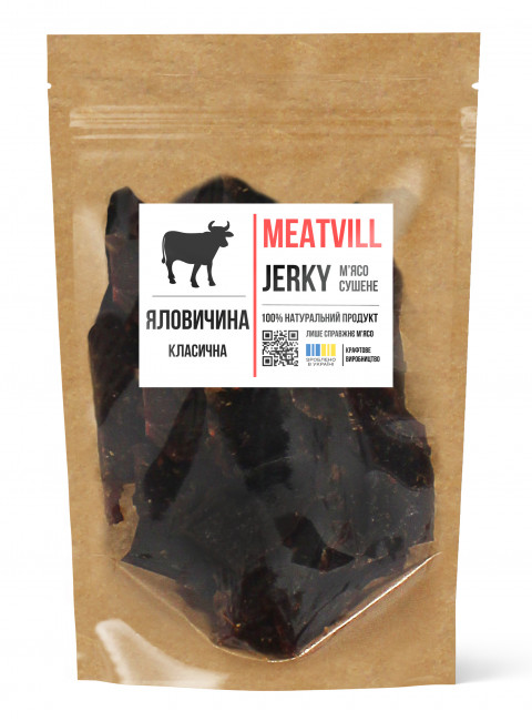 Фото Джерки яловичина класична крафт 100г