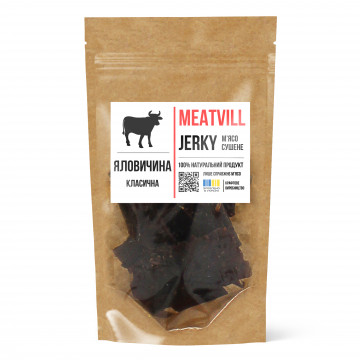 Фото Джерки яловичина класична крафт 50г